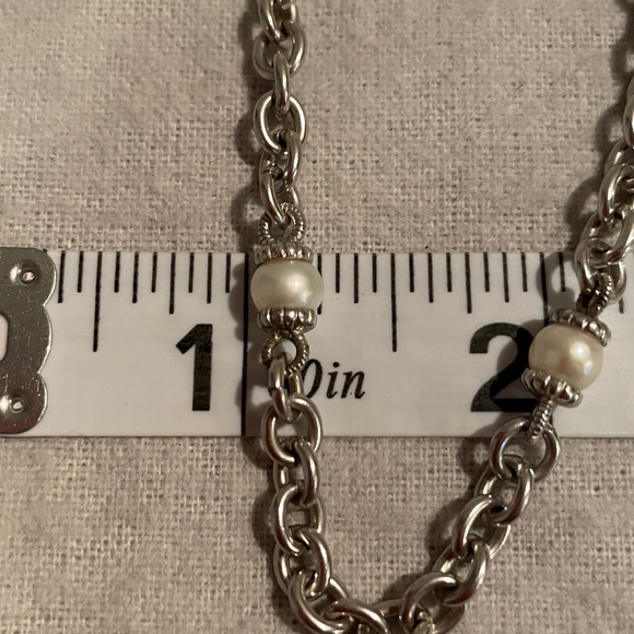 Judith Ripka Sterling Silver Pearl Necklace - Picture 5 of 6